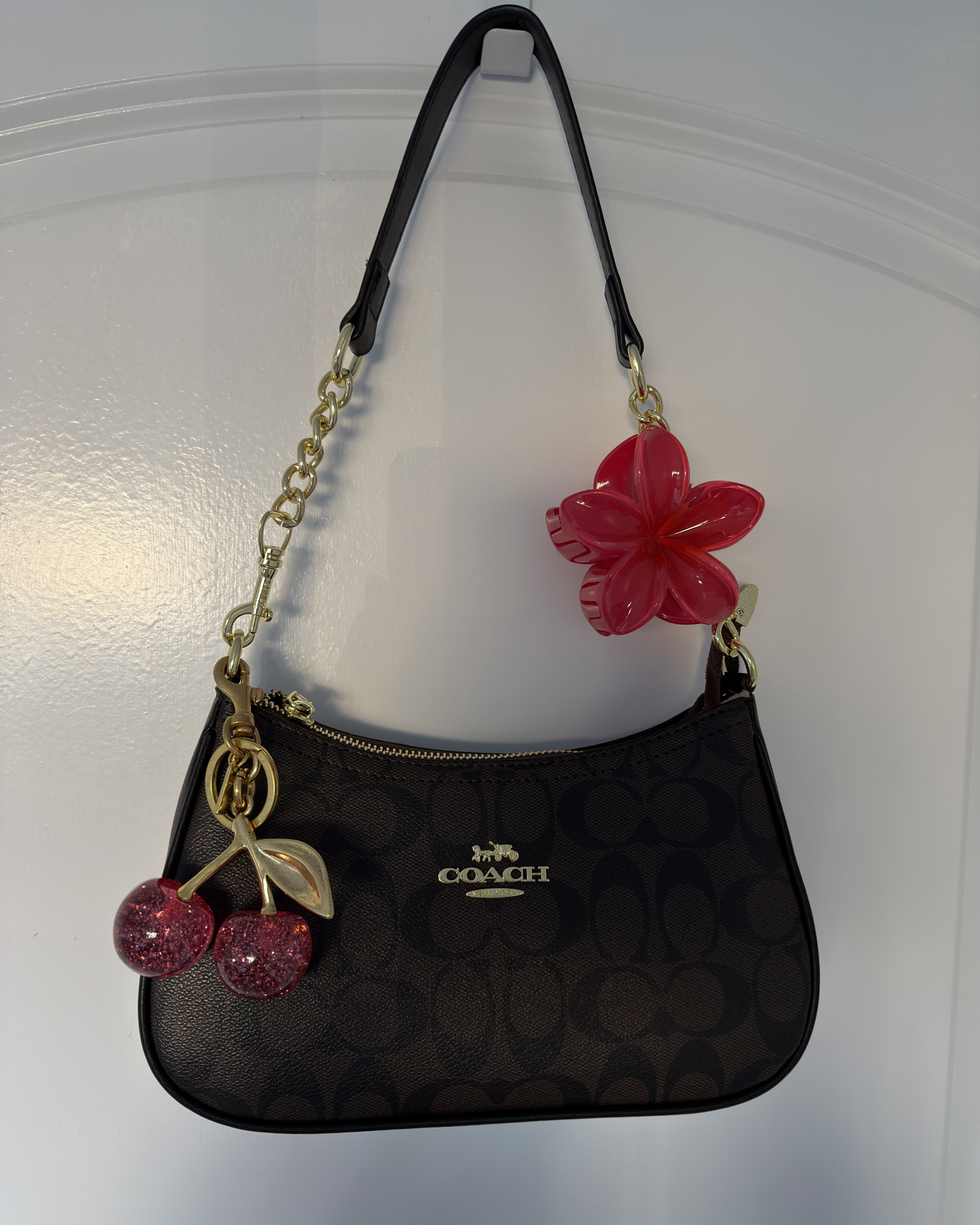 Brown & black purse