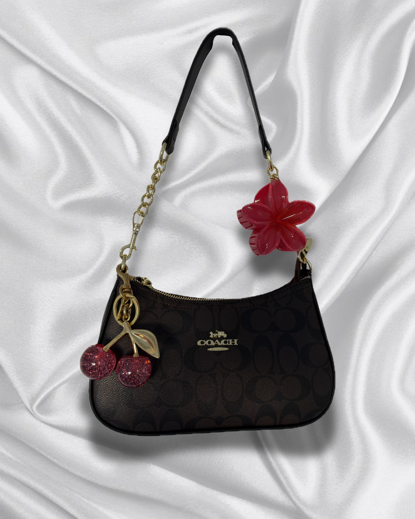 Brown & black purse